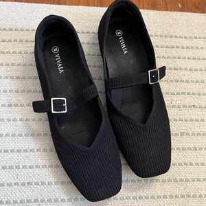 VIVAIA Knit Washable Mary Jane Flats